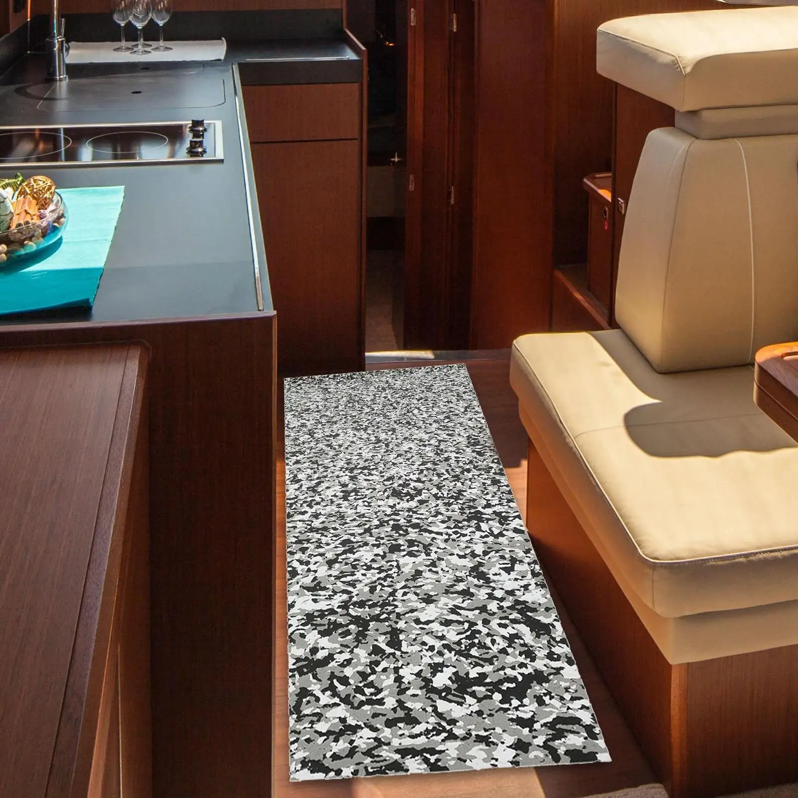 Boat Sheet, High Elasticity EVA Boat Marine Flooring Mat Anti-Slip Self- Decorative Pad for Boat Yacht Swimming