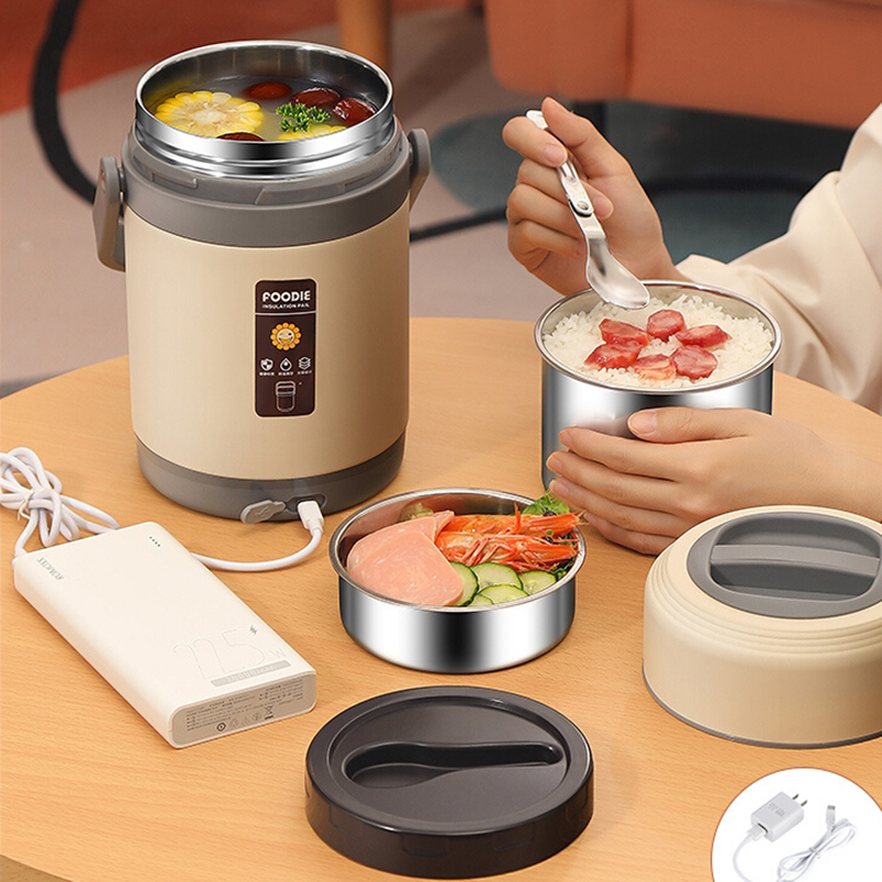 de alimentos, Bento Box, recipiente térmico, comida quente, novo, USB