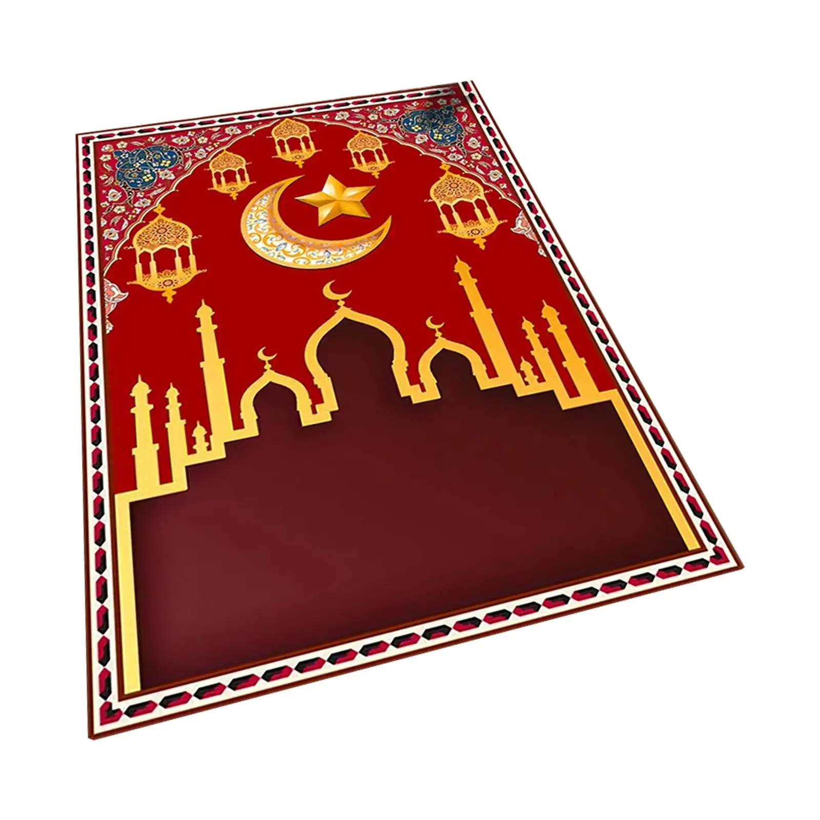 Carpet Area Rug Bedroom Thickened Floor Mat Hajj Ramadan Office Wedding Eid Birthday Prayer Mat Ramadan Present Decor