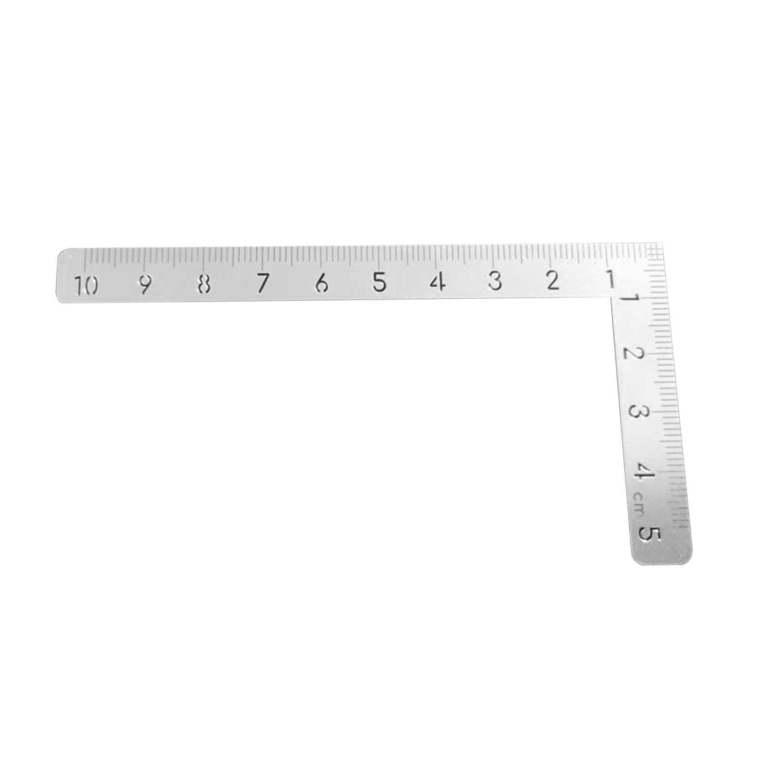 L Square Ruler Steel Scale Ruler Handmade Sewing Tools Measuring for Model Making Tools Drafting Tools Hobby DIY Art Framing