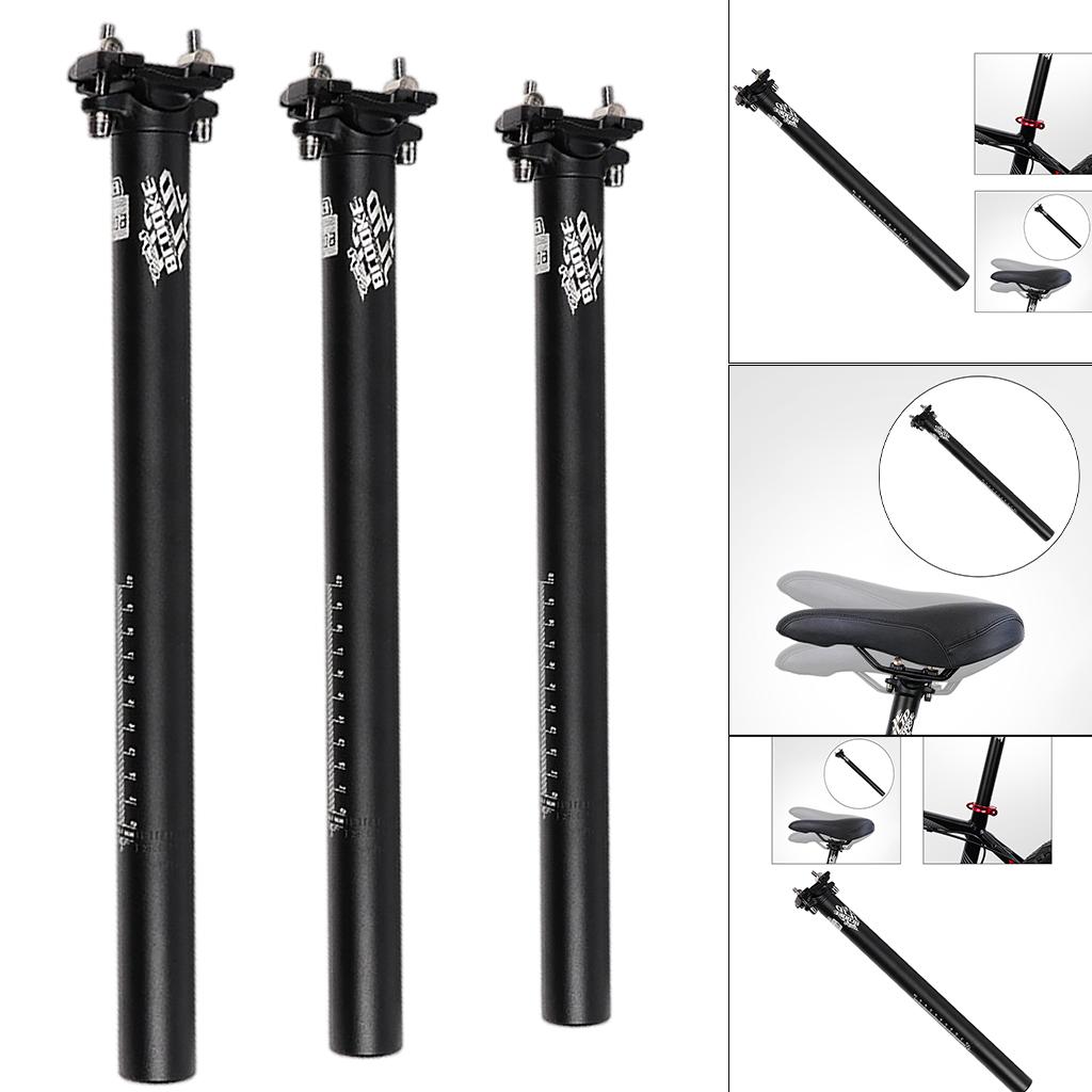 Bicycle SeatPost Ultralight Bike Post Matte 400mm Adjustable Offset Seatpost for MTB Road Bike BMX Seat Tube