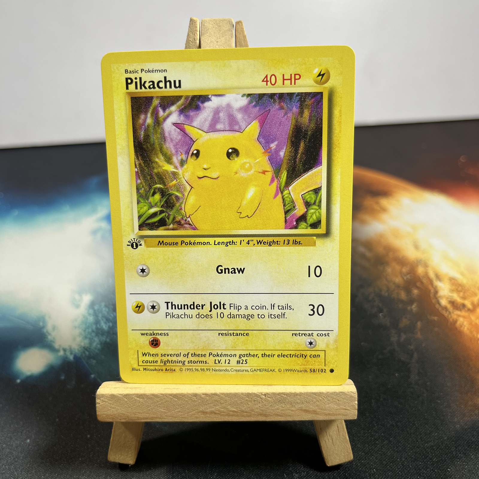 Базовый набор PTCG, голографическая карточка Pokemon, карточка из фольги  для настольной игры, Коллекция классических игр, прокси-карточка Пикачу |  AliExpress