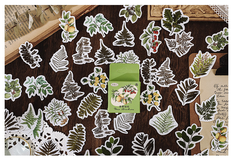 46pcs Mushroom Collection Decorative Stickers for Scrapbooking DIY Journal Label Stick Stationery Album Diary