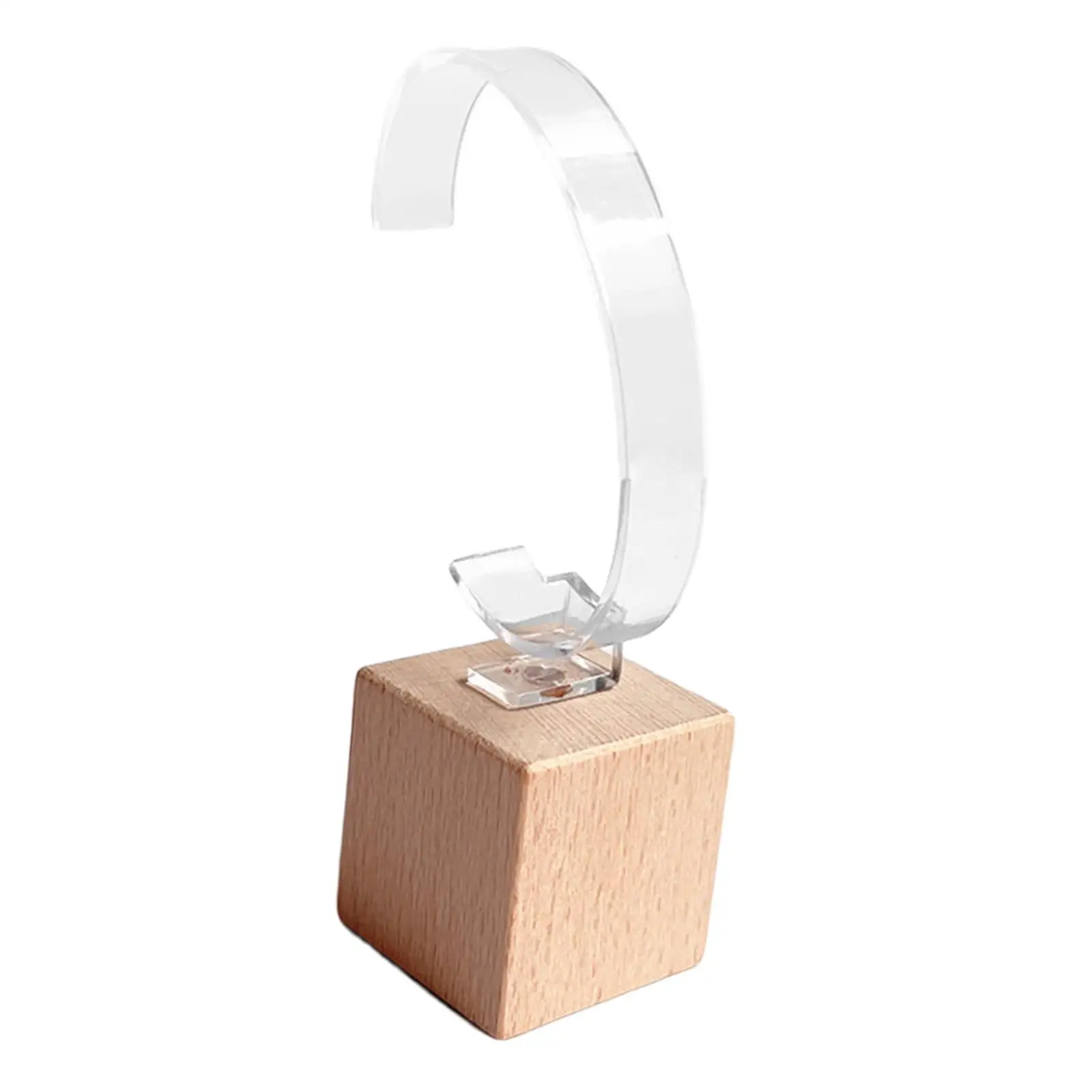 Multifunctional Watch Display Stand Wooden Base Jewelry Bracelet Bangle Display Rack Wrist Watch Holder for Retail Sales Counter