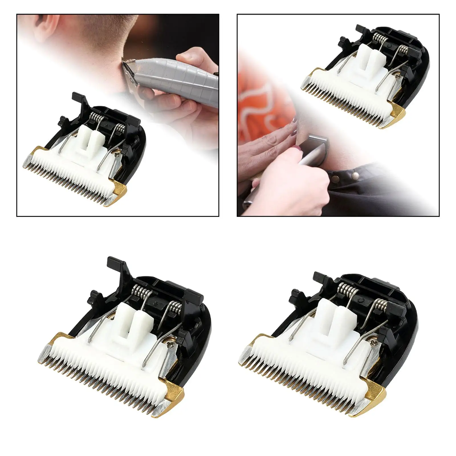Blade Clipper Head Hair Trimmer Blade Cutter Men Electric Shaver Head Hair Grooming Tool Replace Professional for Barbershop