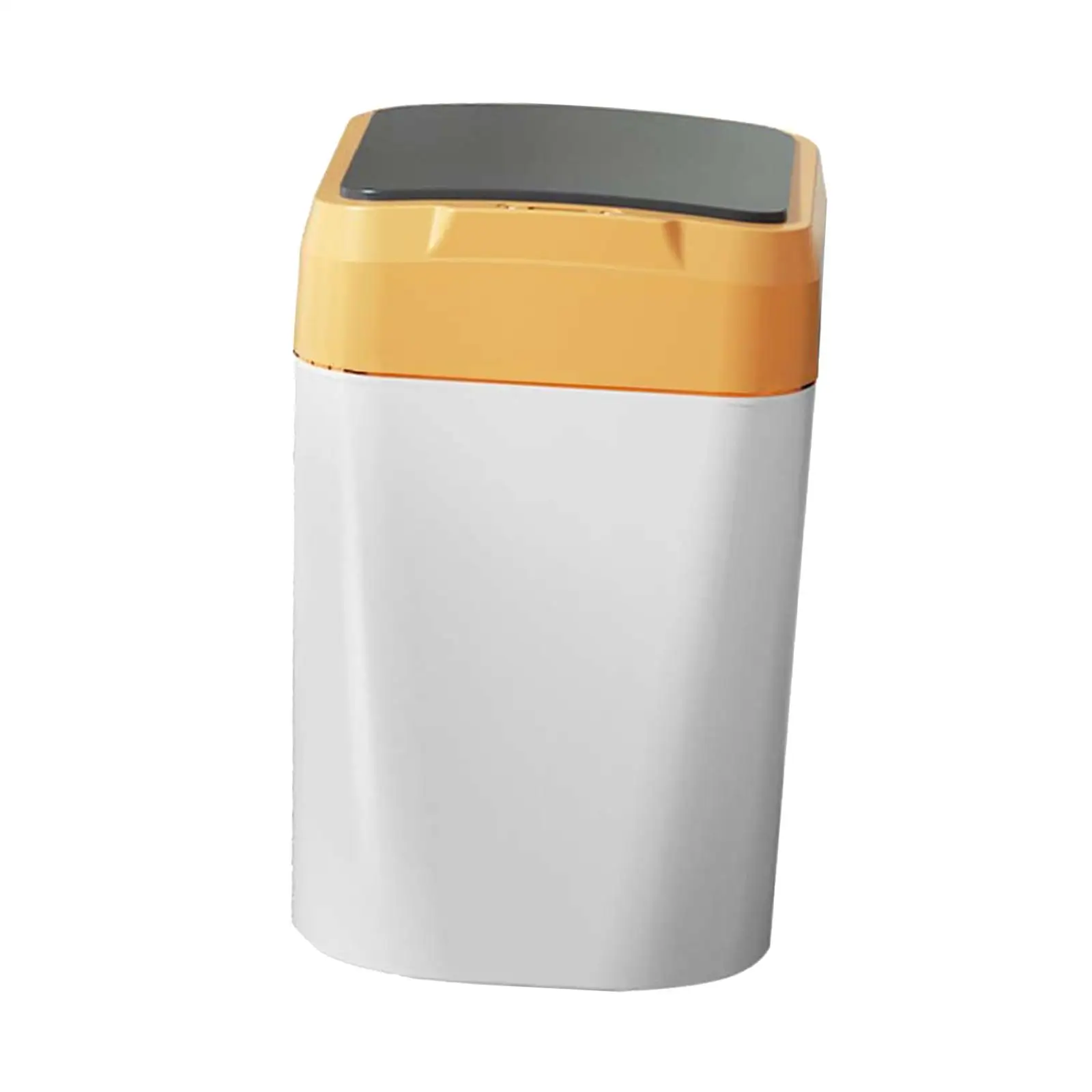 Touchless Trash Can 12L Toilet with Lid Space Saving Rubbish Bin Electric Garbage Bin for Bedroom Corner Bathroom Office