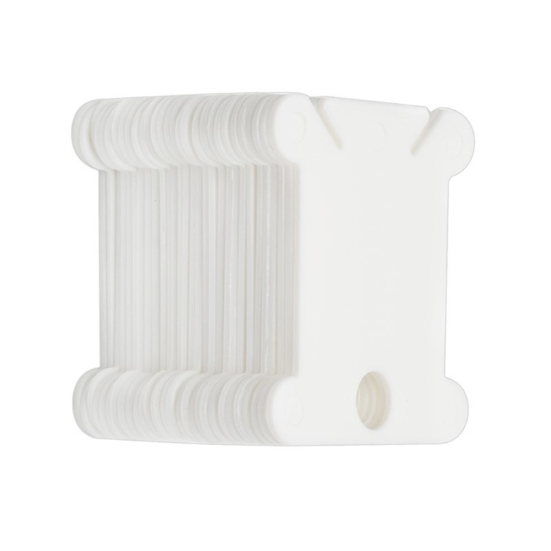 Description Picture 4 of item50 Pieces Plastic Thread Organiser Bobbins Floss Bobbins, Floss Winder for Embroidery/Sewing Thread Storage Drop shipping