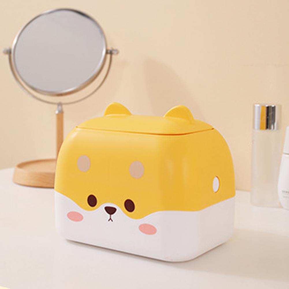 Cartoon Tissue Box Waste Trash Cans Versatile Storage Tissue Box Waste Bin Dorm