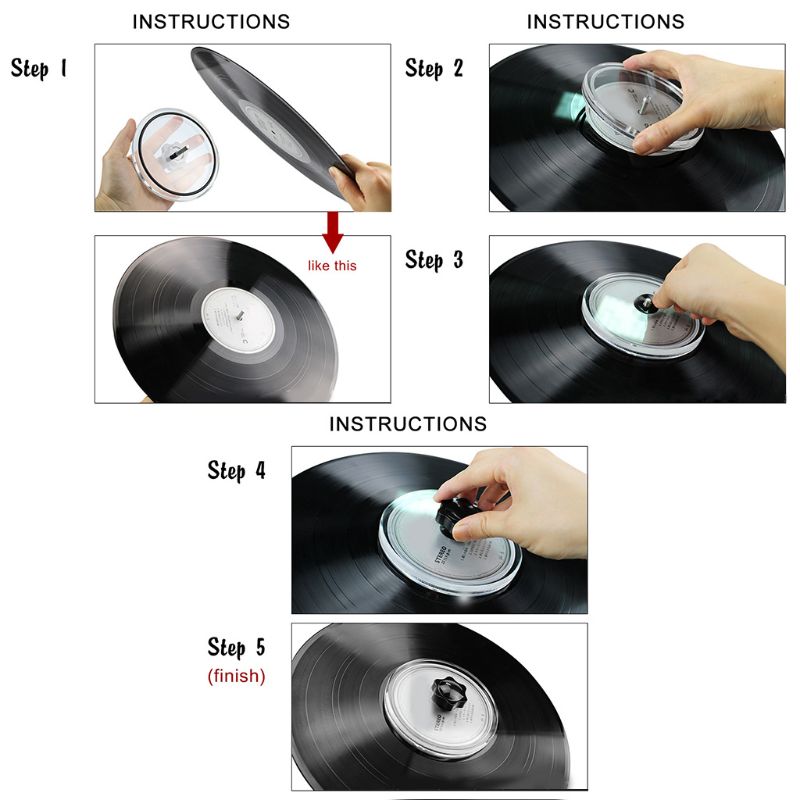 Title 5, for LP Vinyl Record Cleaner Clamp Vinyl Record ...