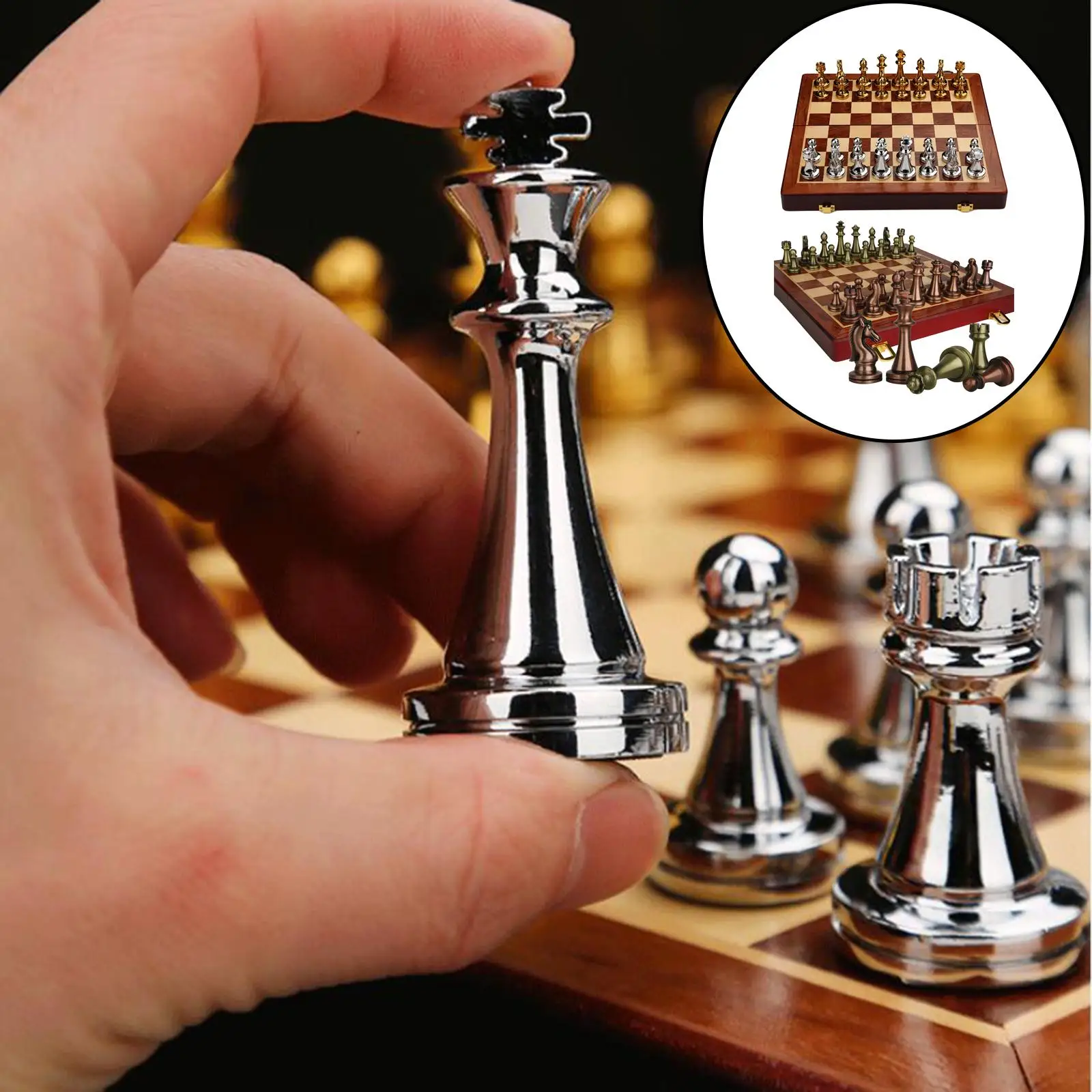Board Game Medieval Chess Set With High Quality Chessboard 32 Chess Pieces Chess Figure Set Kids Gift