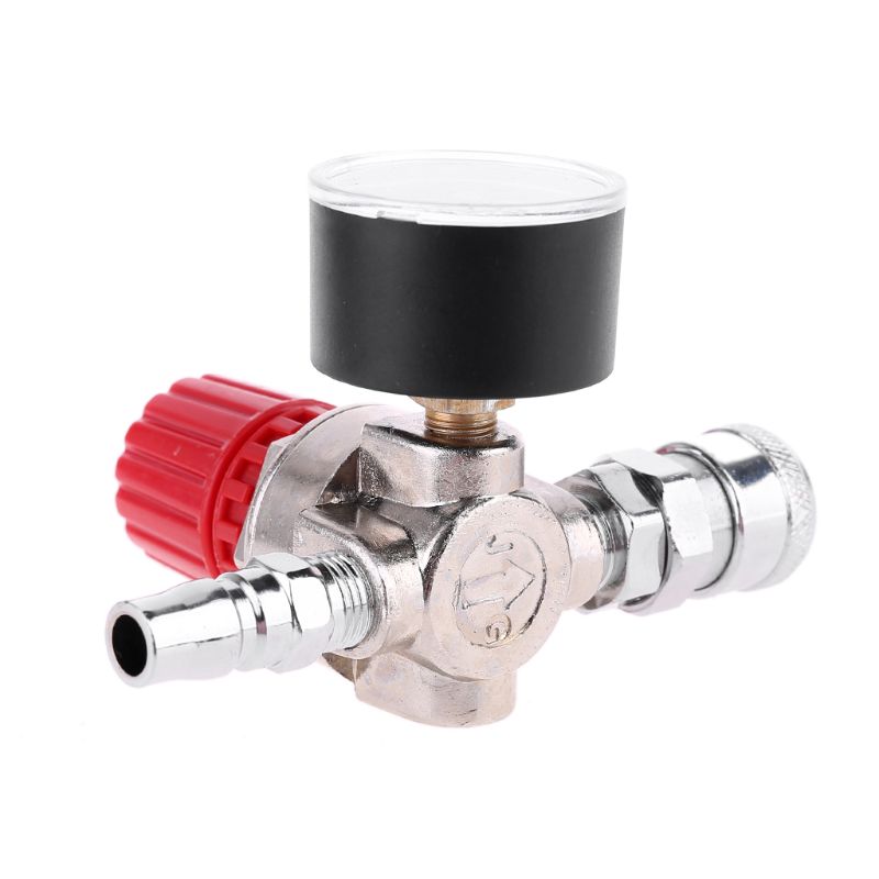 Luft kompressor Druckregler mit Messuhr 0-100 psi Luft manometer 0-12bar Edelstahl Manometer langlebig – Detail 9