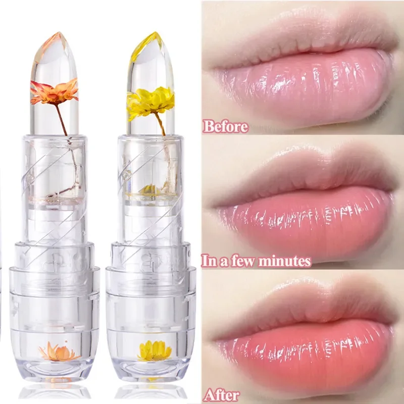 Best of Temperature Color Change Flower Lipstick Waterproof Moisturizing Magic Jelly Lip Blam Crystal Transparent Lips Makeup Cosmetics Reviews & Tips