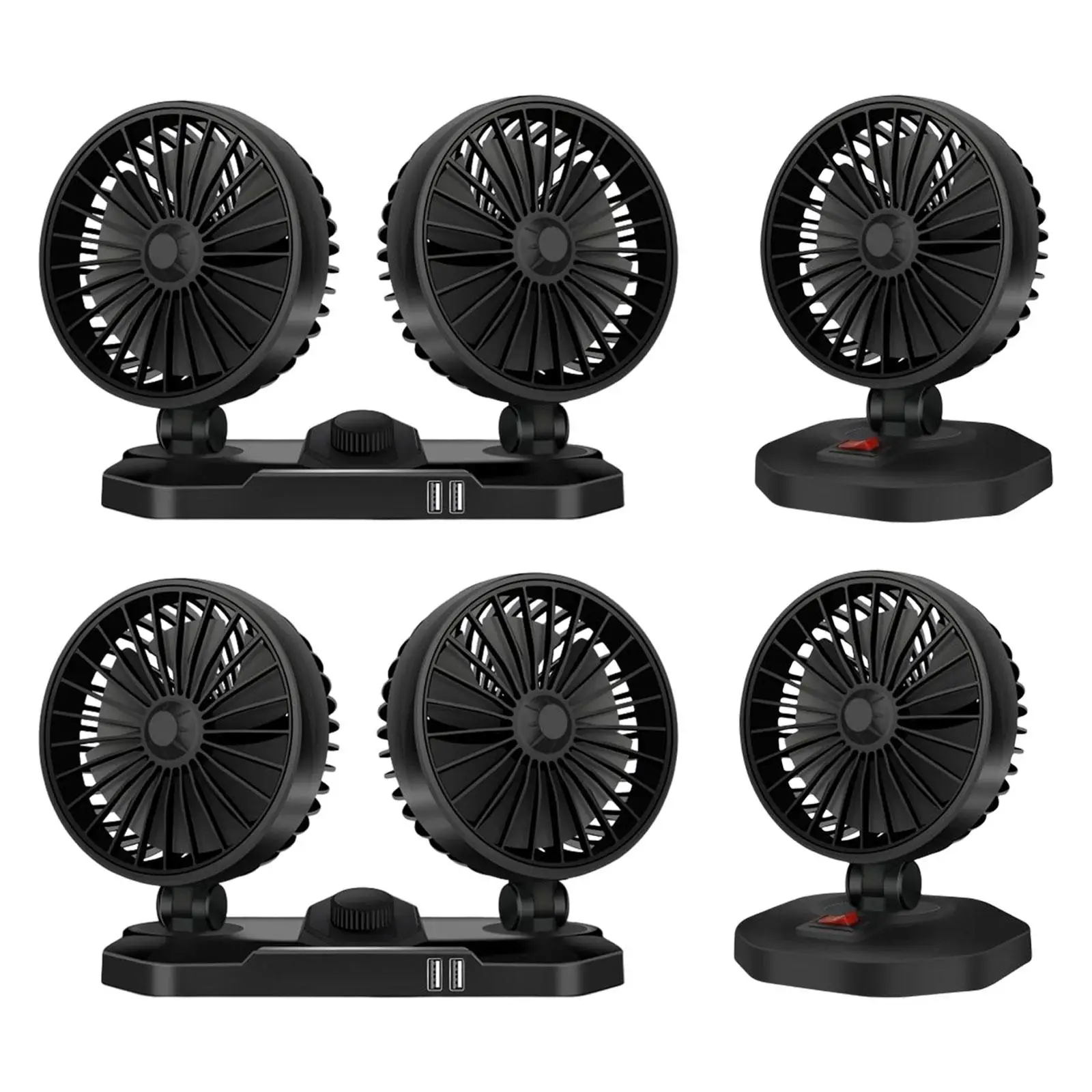 Car Cooling Fans Cooling air Fan for Dashdoard Vehicles Home