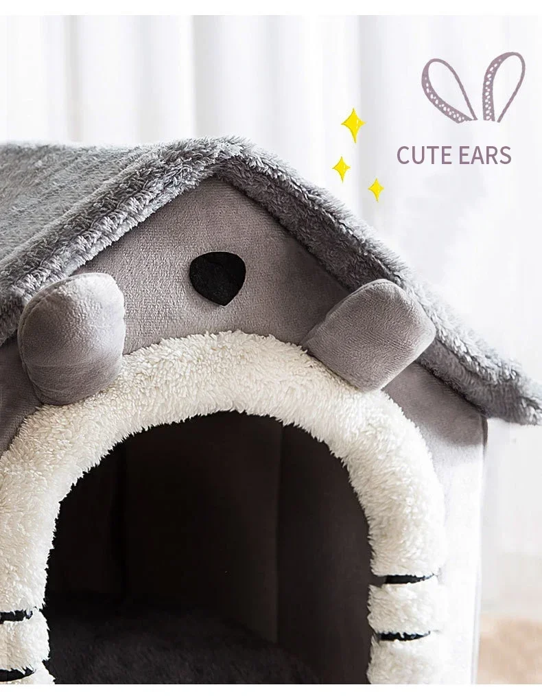 Title 4, Soft Cat Bed Deep Sleep House Dog Cat Winter Ho...