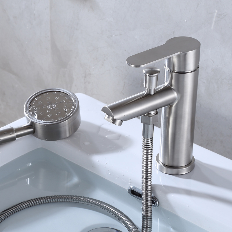 Title 3, Bathroom Basin Faucet Stainless Steel Single Ha...