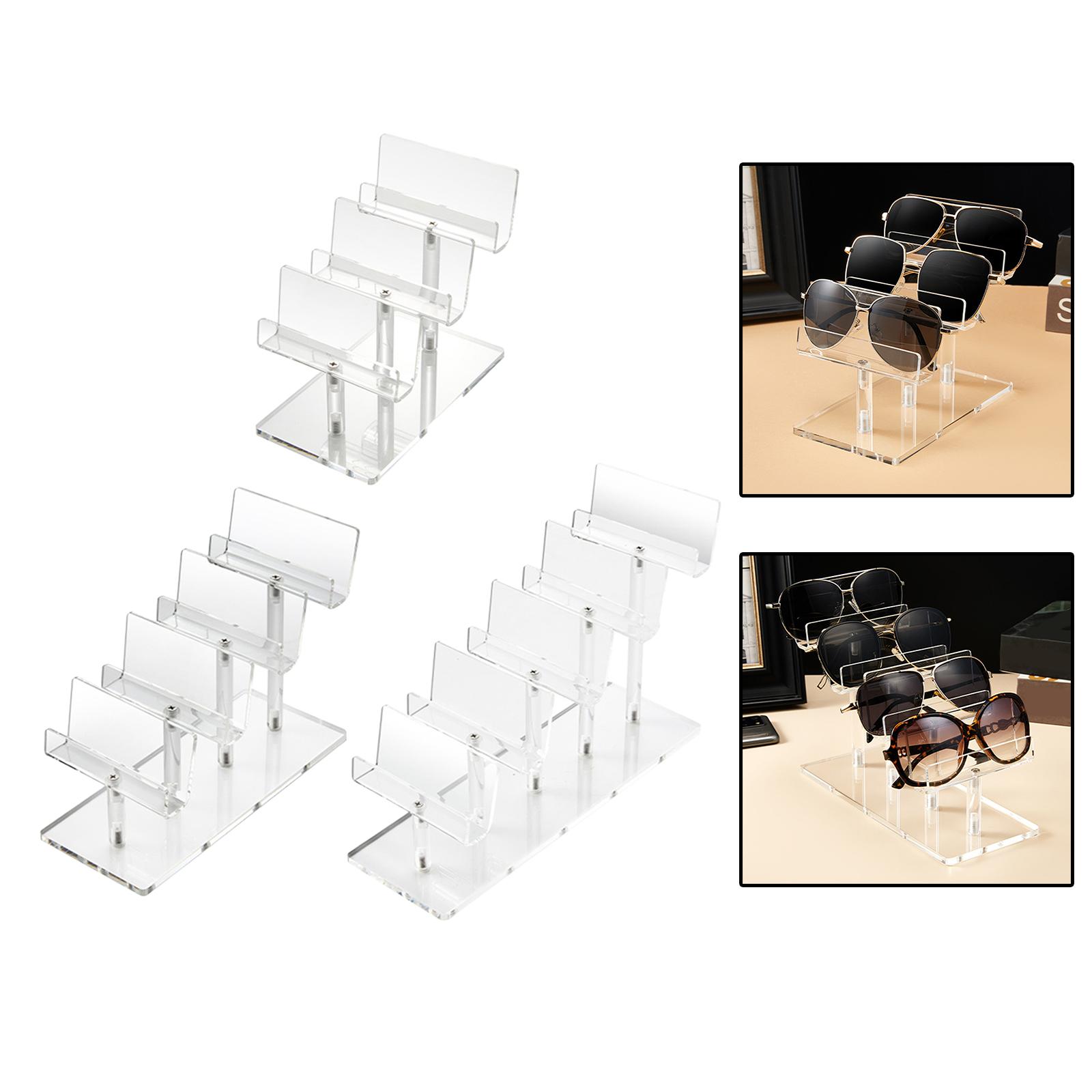 Step Acrylic Wallet Purse Display Glasses Rack Organiser Holder for Figures