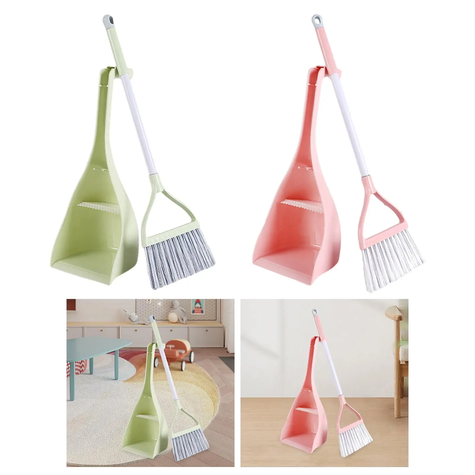 Kids Broom Set Role Playing Holiday Gifts Mini Broom with Dustpan for Preschool Kindergarten Ages 3-6 Years Old Boys Girls