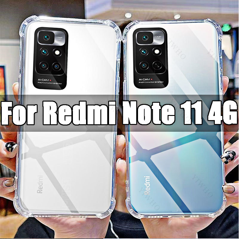 Weiche Silikon Stoßfest Fall für Xiaomi Redmi Hinweis 11 4G HD Transparent Abdeckungen Shell für Xiaomi Redmi Hinweis 11 4g 6,5" 21121119 SC – Detail 1