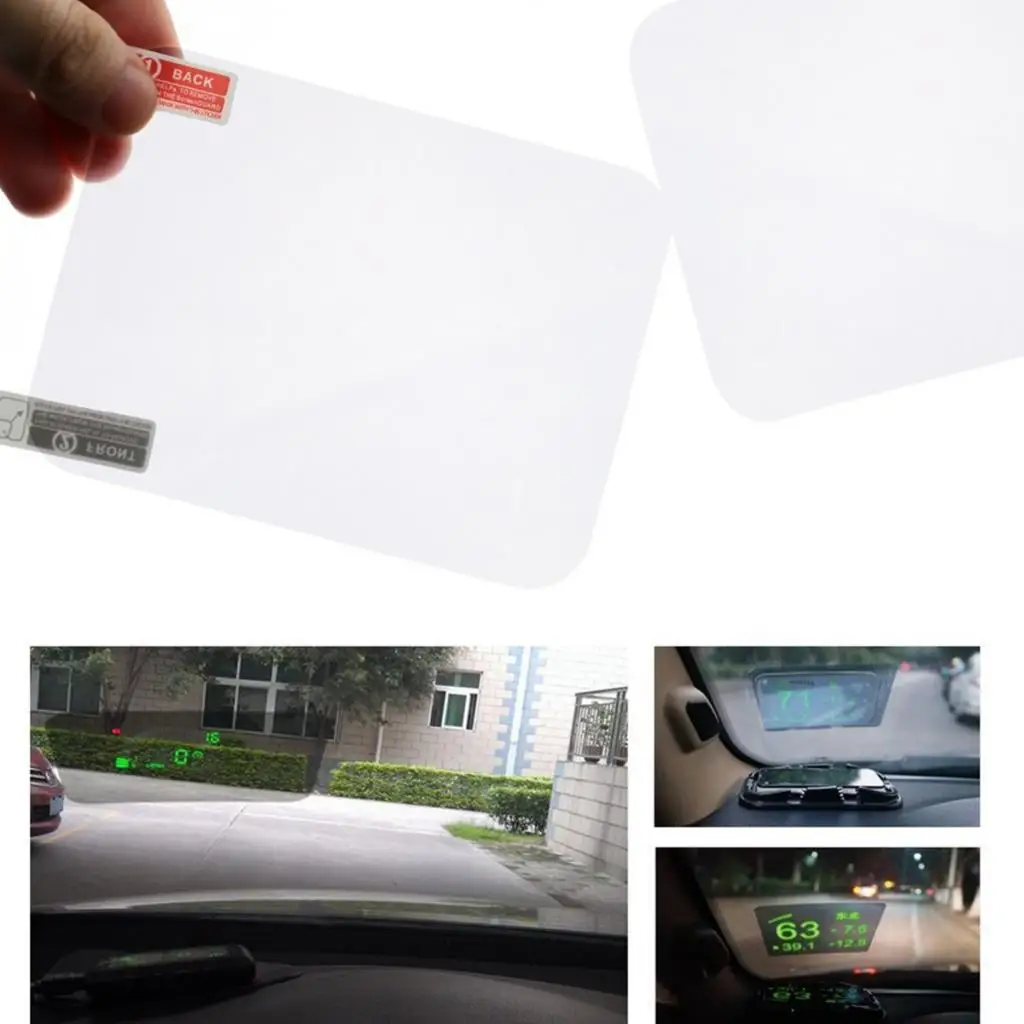 Phone HUD  Display Without Mucilage Clear Reflective Film 120mmx90mm