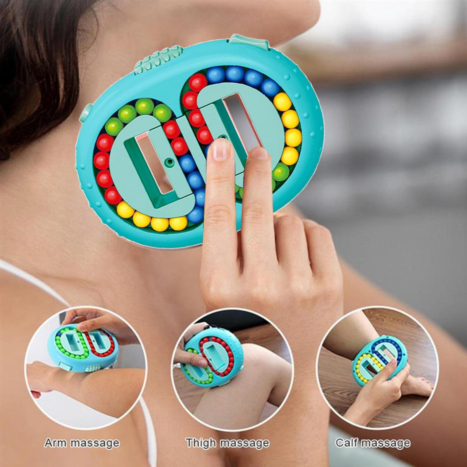 Bean Cubes Toys, Rotating Decompression Hand Eye Coordination Puzzle Educational Gifts 3D Puzzles Fingertip  Tops  Toy