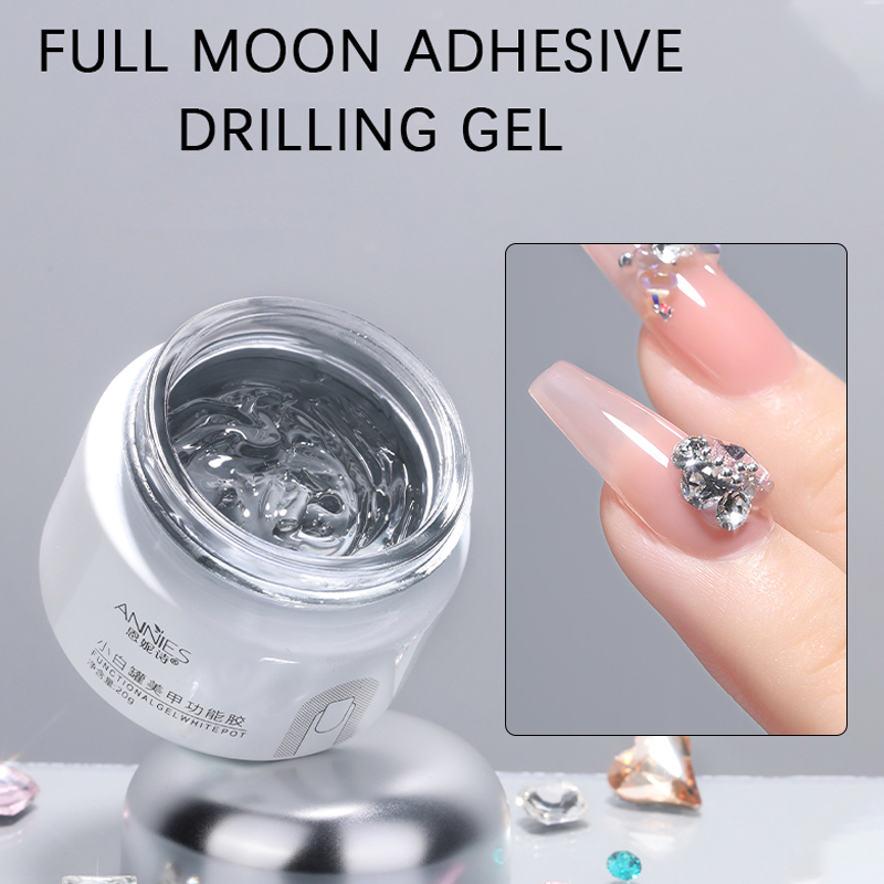 Best of ANNIES Polish Gel Full Moon Adhesive Drilling Gel Nail Enhancement Strong Gel Does Not Flow Reviews & Tips