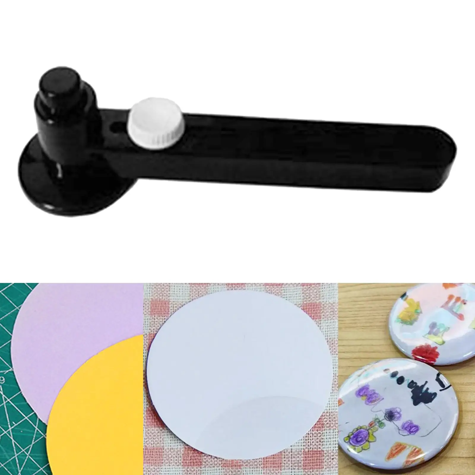 Circular Badge Cutter Button/Card/badge/Photo Maker Craft Portable Manual Round Cutter for Paper Crafts DIY Sewing Cutting Badge