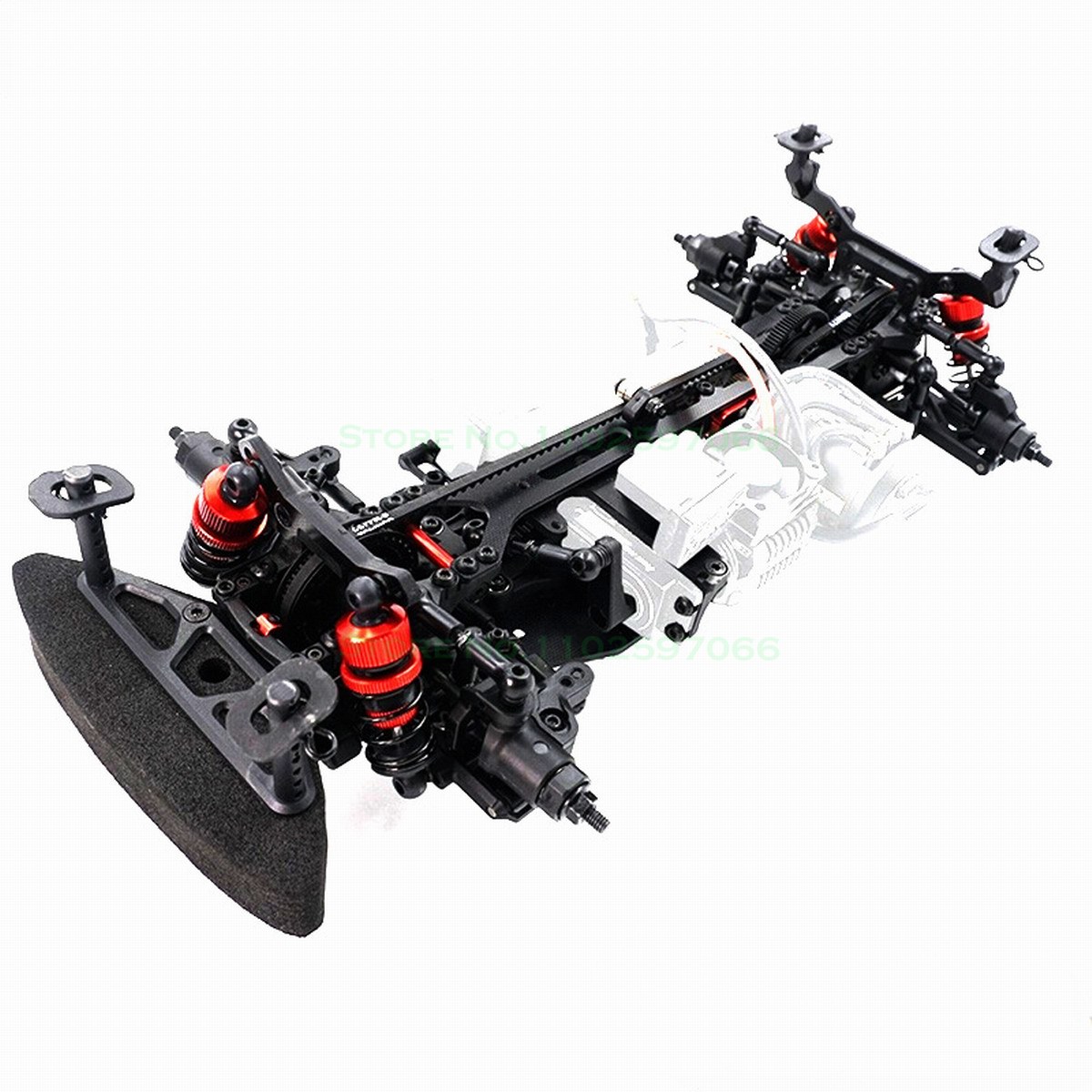 4 Stücke RC Body Mount Spacer Post Kunststoff Kratzfeste Dichtung für TAMIYA 1/10 RC Auto Shell Halter – Detail 5