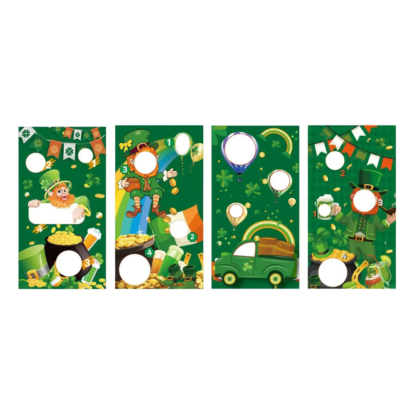 Toss Game Banner Background Photo Prop Party Game Favors for Backyard Garden
