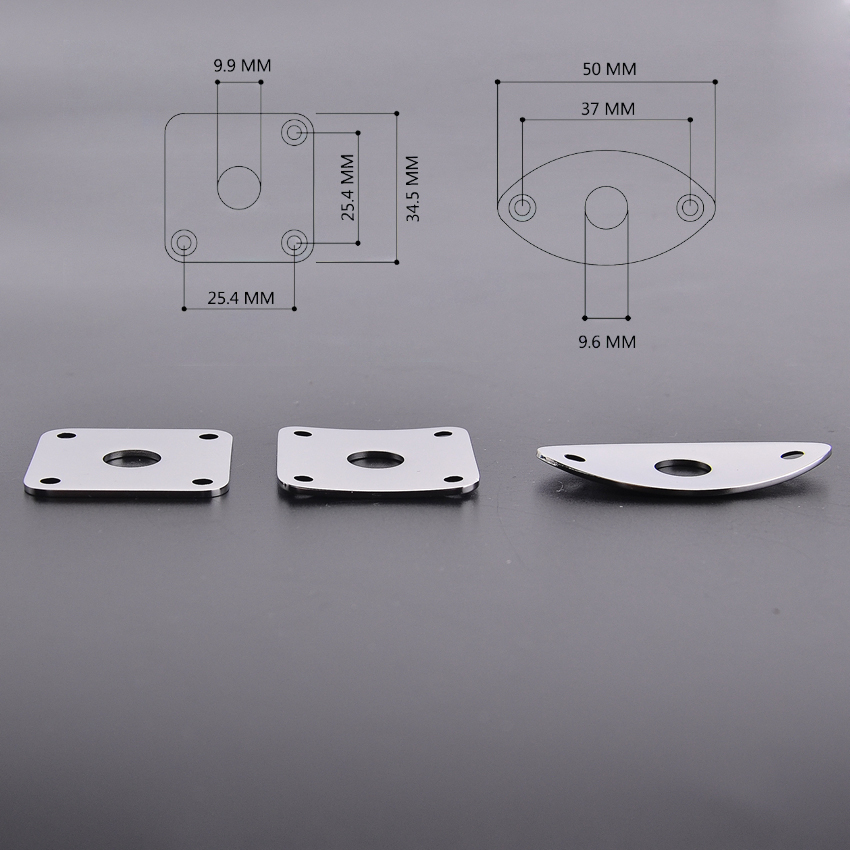 Flat / Curved Stainless Steel Jack Plate( Made in Japan by GOTOH) With Epi Output Jack(made in korea) For Electric Guitar Bass