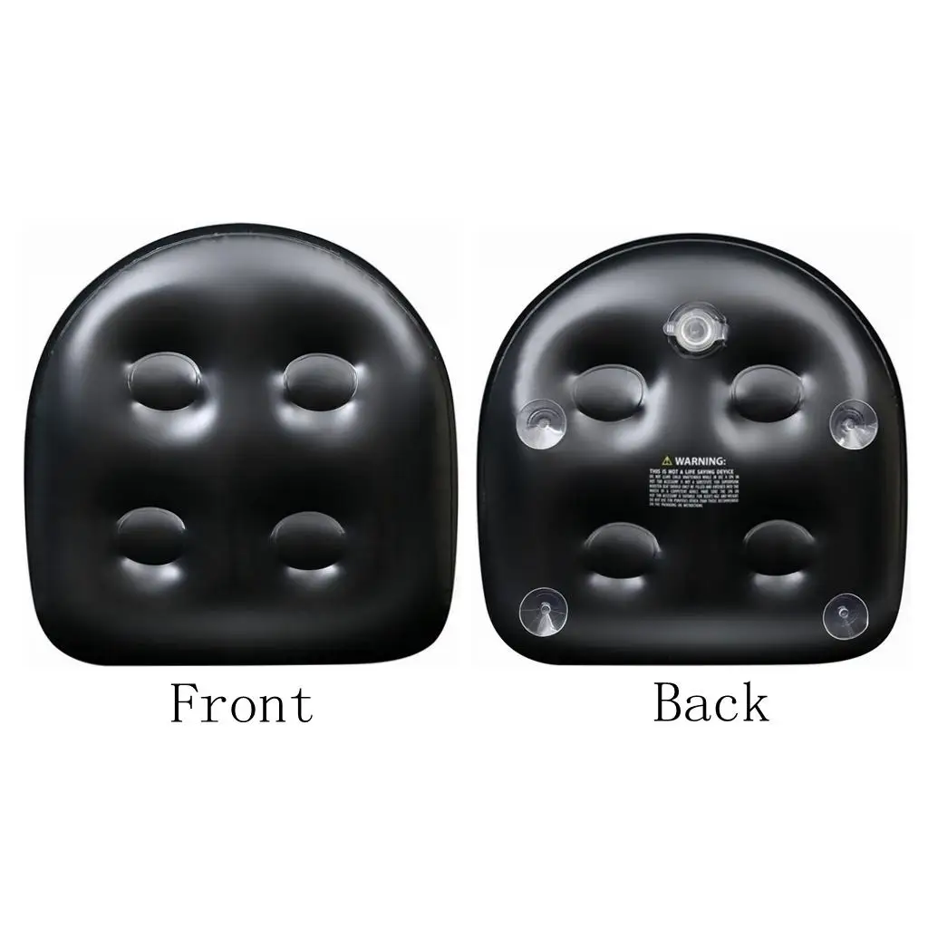 Black PVC  Spa Booster Seat Soft Water/Air Inflatable Hot Tub Cushion Pad