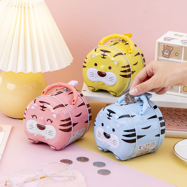 Comprar Hucha grande con diseño de tigre para niños, capacidad de