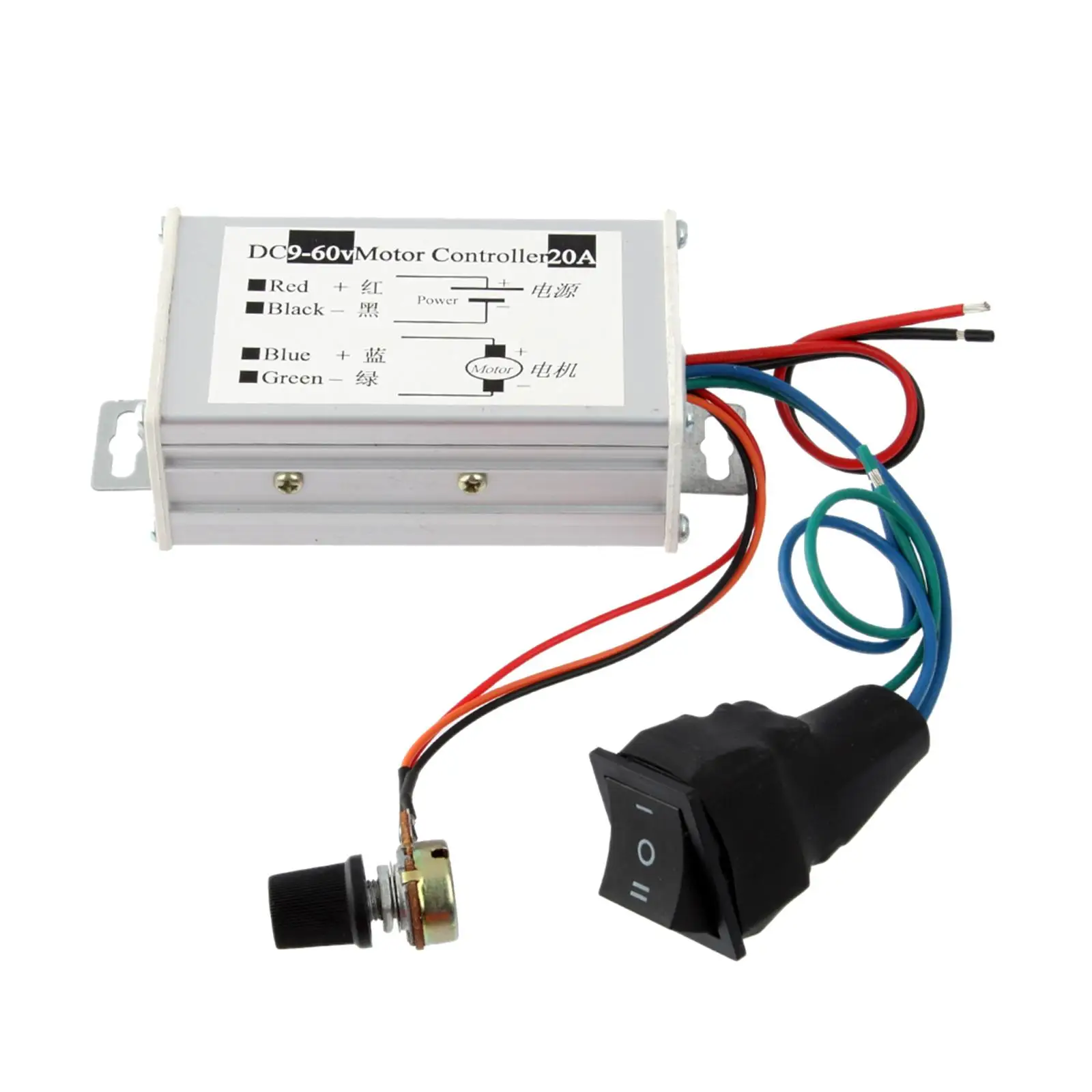 6V-90V 15A Width Modulator PWM DC Motor Speed Control Switch