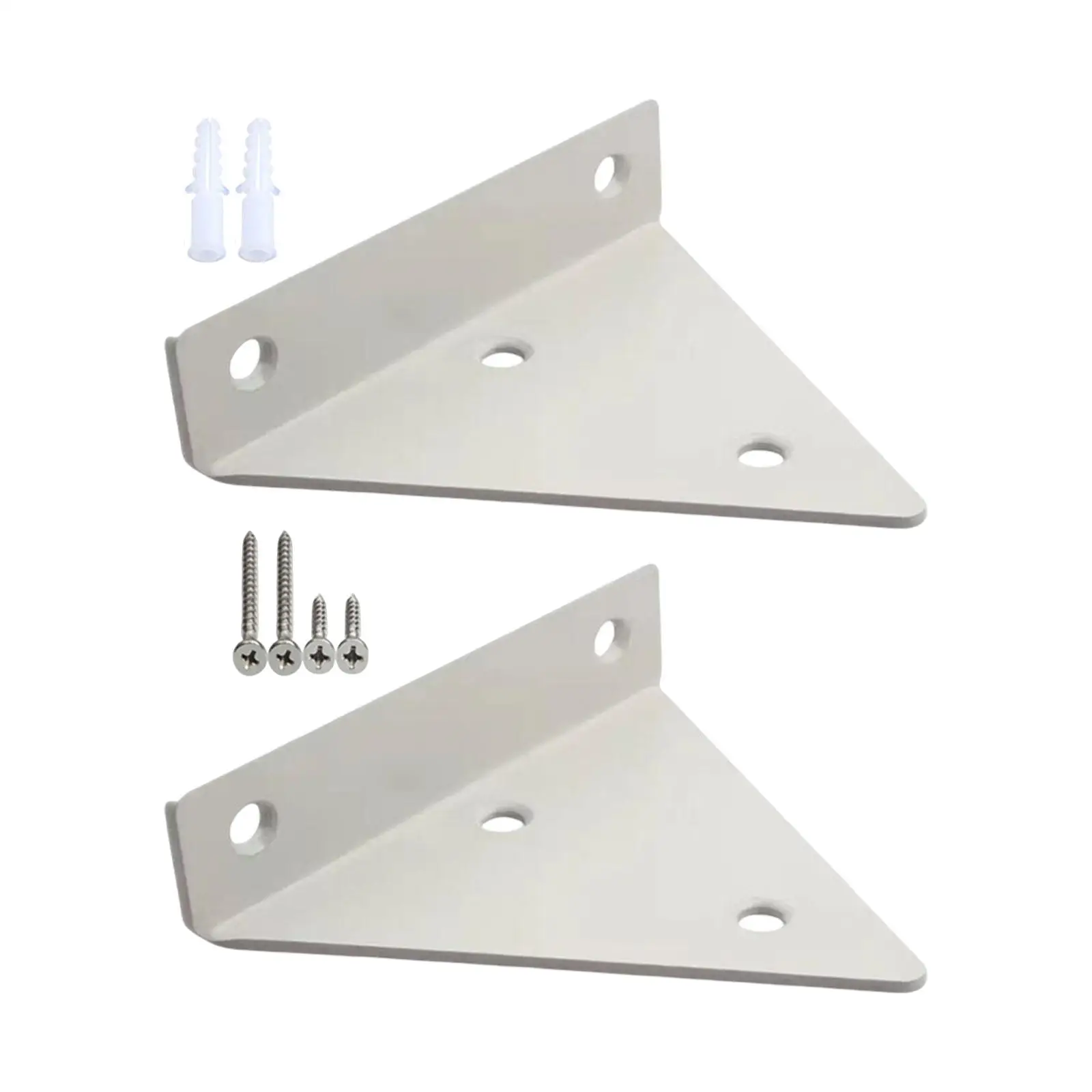 Shelf Bracket Iron Bracket Rack Decor Triangle Floating Shelf Wall Mounted Shelf Supports for Home Garage Store Indoor Bookstore