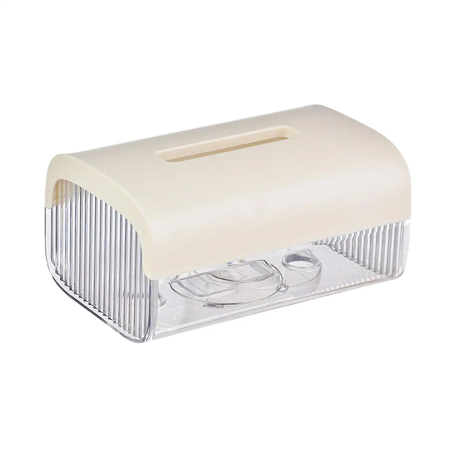 Bathroom Facial Napkin Box Holders Adhesive Bathroom Tissue Dispenser Box for Desk