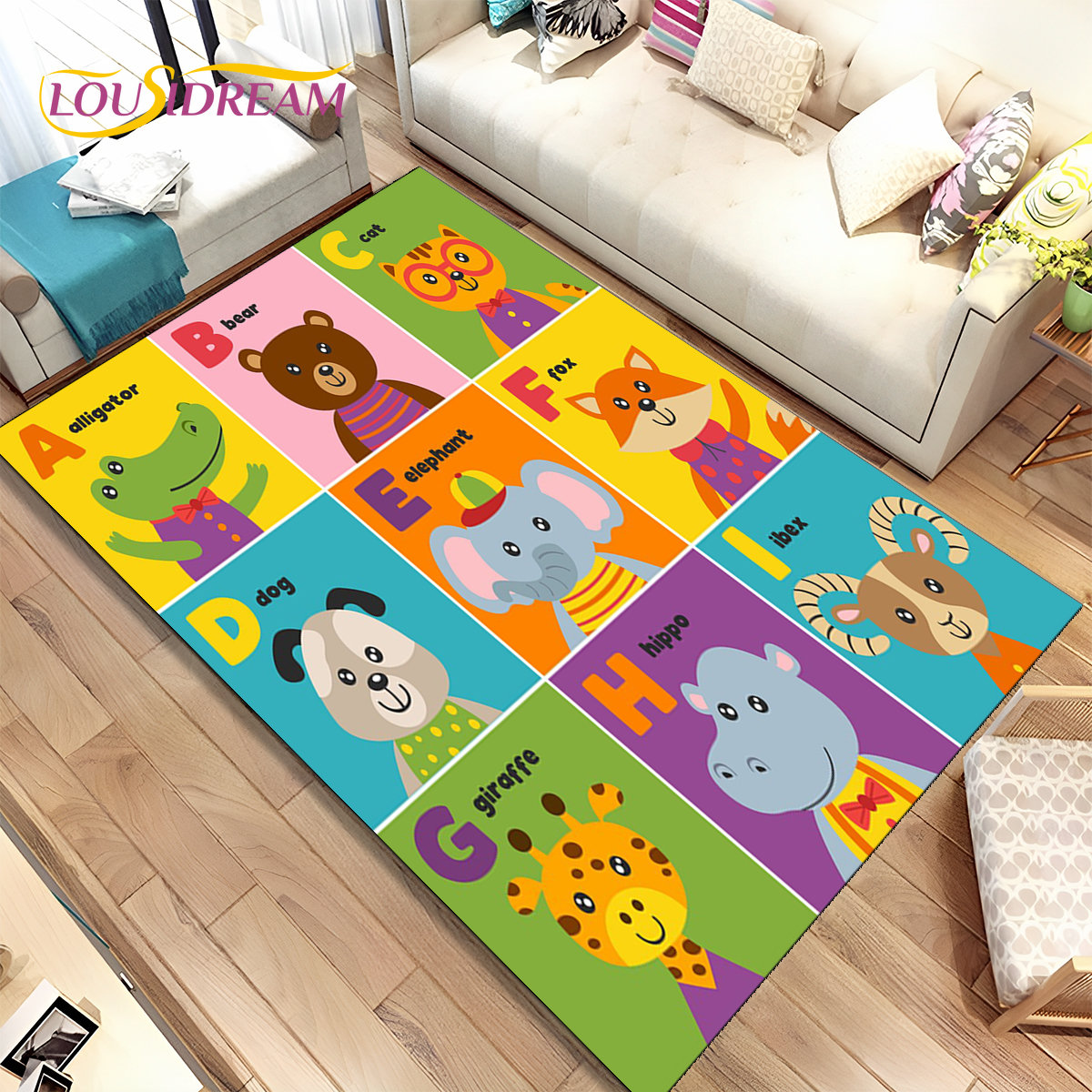 Early Education Area Rug, Tapete para Sala