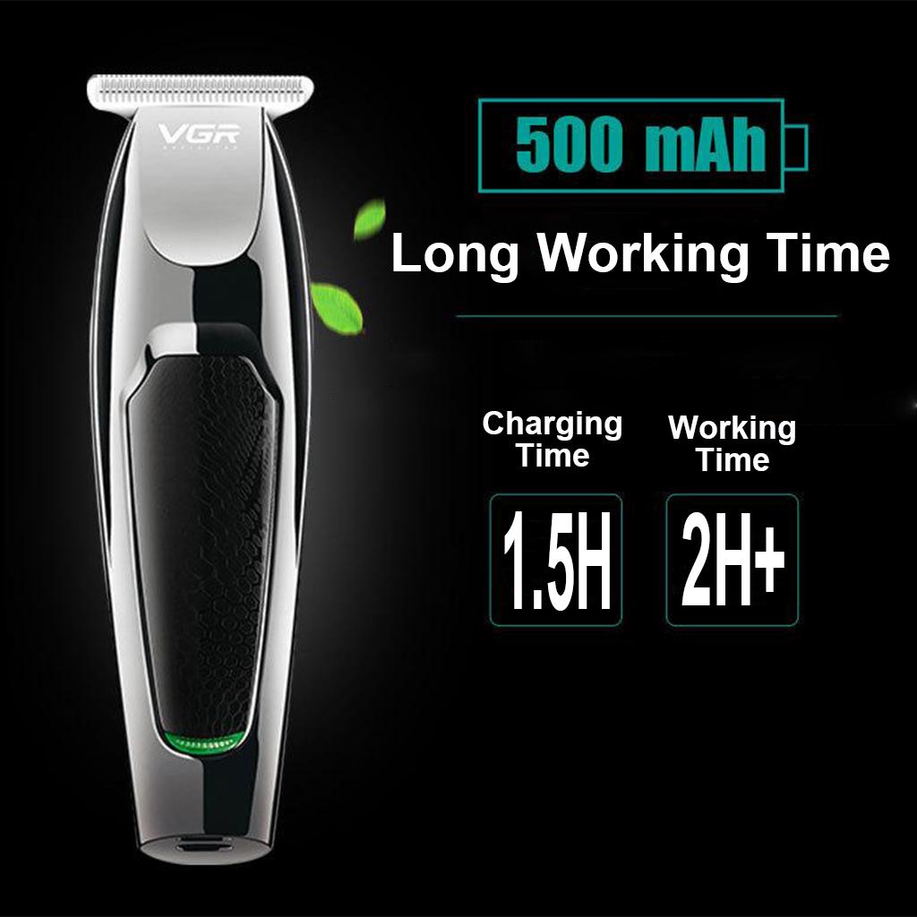 VGR Electric Mens Hair, Professional Beard USB Rechargeable  Hair Cutting Styling   with 5 Guide Combs