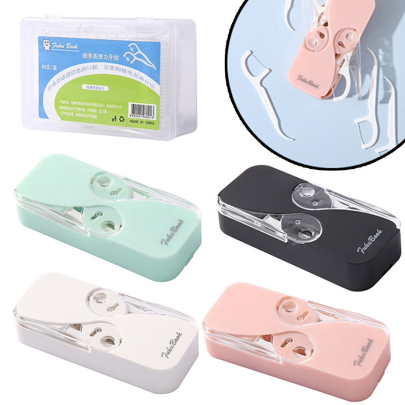 Best of 12 / 50PCs Floss Automatic Dental Floss Storage Box Reusable Floss Toothpicks Travel Portable Teeth Flosser Holder Tool Reviews & Tips