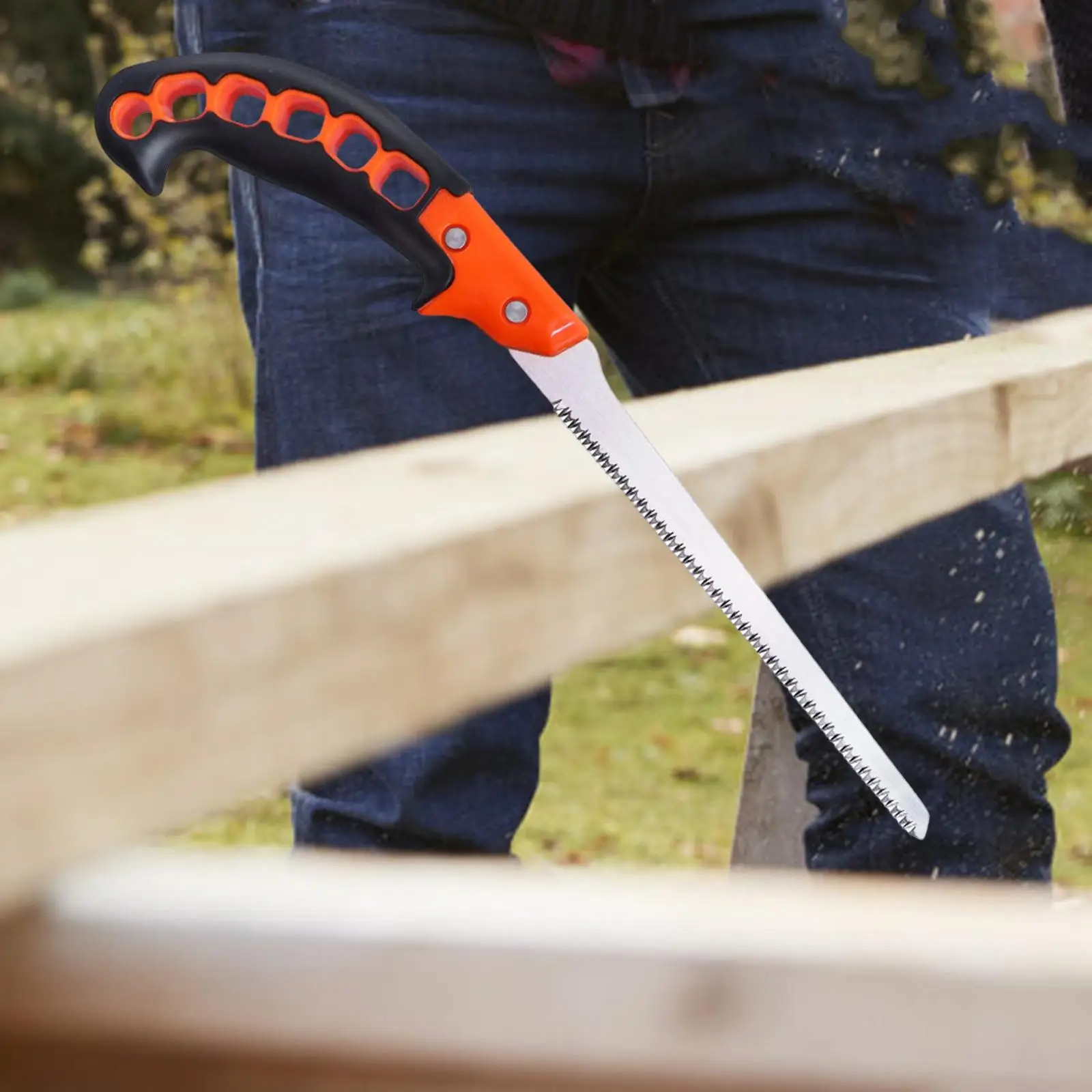 Steel Pruning Saw Woodworking Hacksaw Cutting Hand Tool for Hunting Landscaping Garden Hiking Gardening
