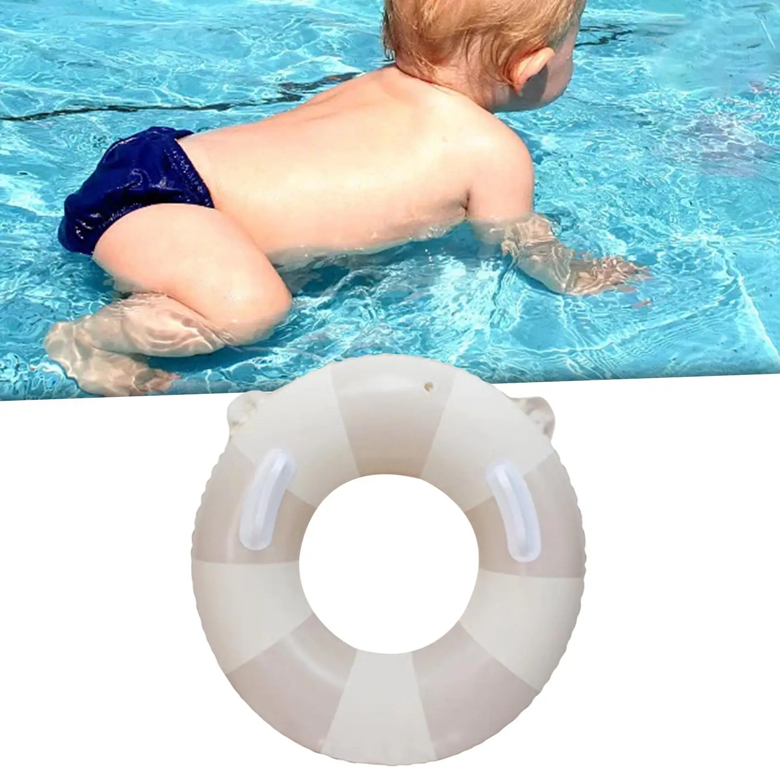 Infant Pool Float Swimming Trainer Inflatable Thicken Baby Pool Float Bunny Sitting Ring