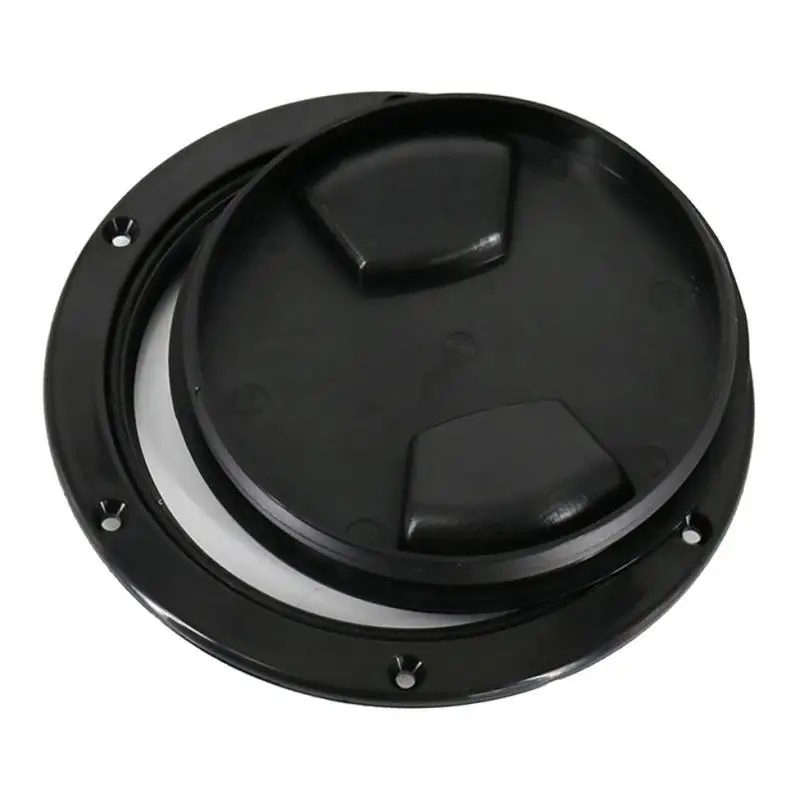 New Marine Boat Black 5inch Access Hatch Cover Twist Screw Out Deck Plate