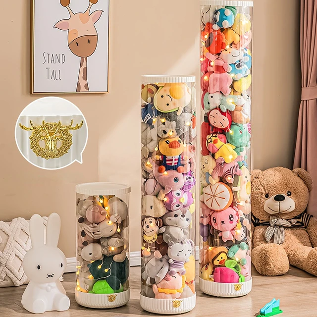Stuffed animal storage ideas- DIY stuffed animal organizer and display