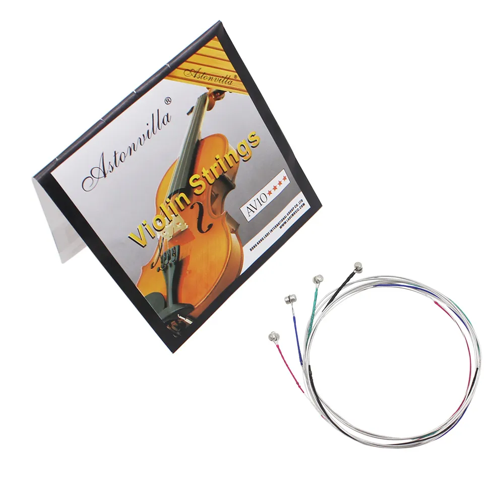 Description Picture 4 of itemAstonvilla Professional Violin Viola Cello Strings (E-A-D-G) Multiple Colors Nickel Silver Wound for 4/4 3/4 1/2 1/4 Viola Parts