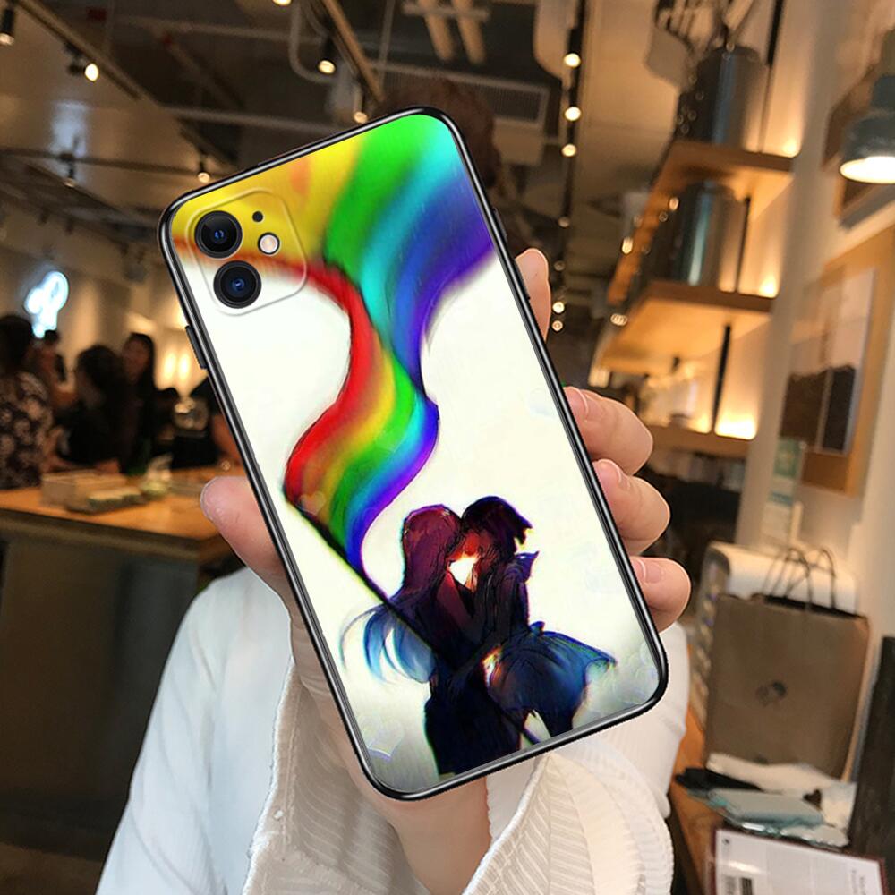 Gay Lesbian LGBT Rainbow Pride Phone Cases For iphone 13 Pro Max case 12 11  Pro Max 8 PLUS 7PLUS 6S XR X XS 6 mini se mobile cel | AliExpress