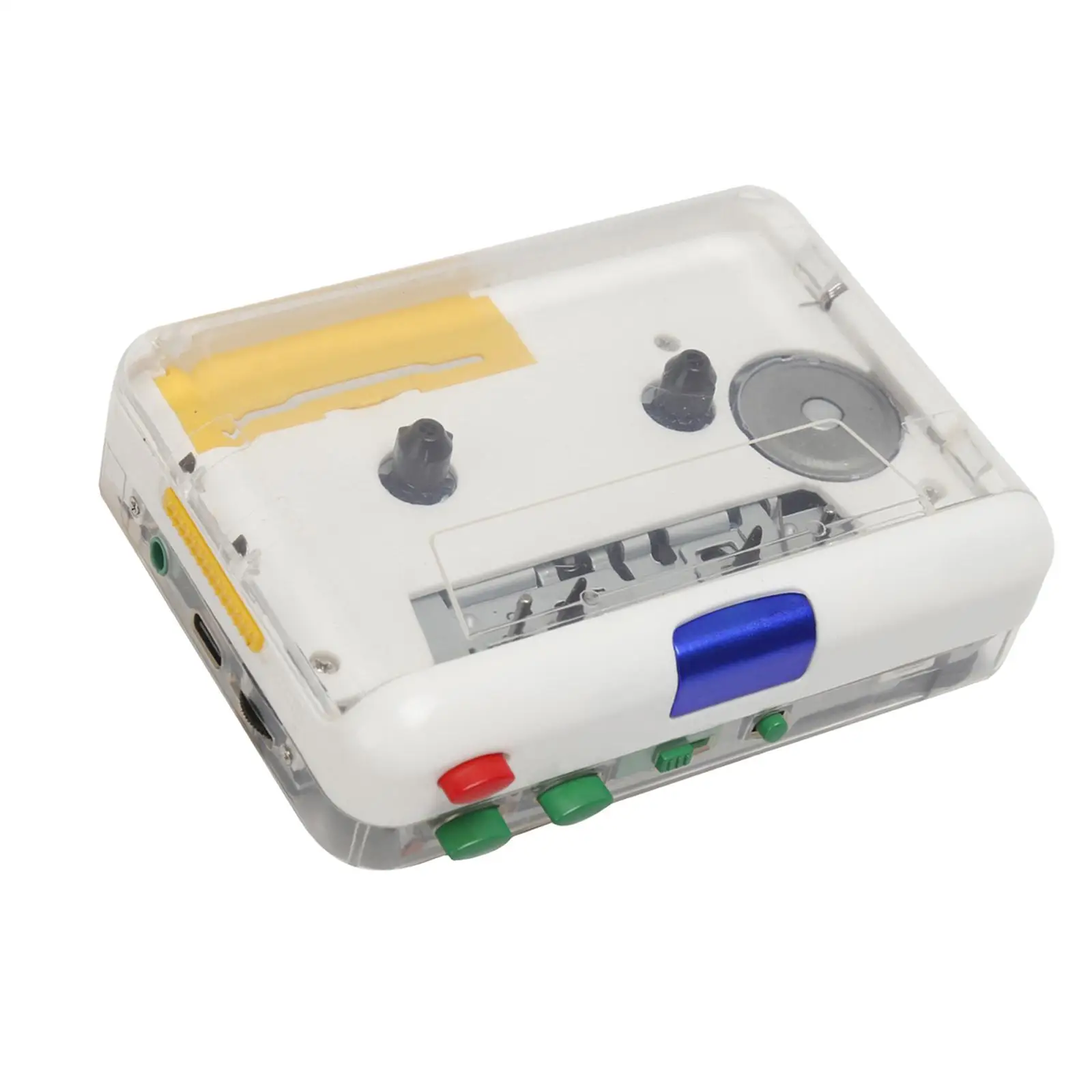Portable Cassette Player 3.5mm Headphone Convert Tapes Output to Headphone/Speaker Bluetooth Transfer Cassette to MP3 Converter