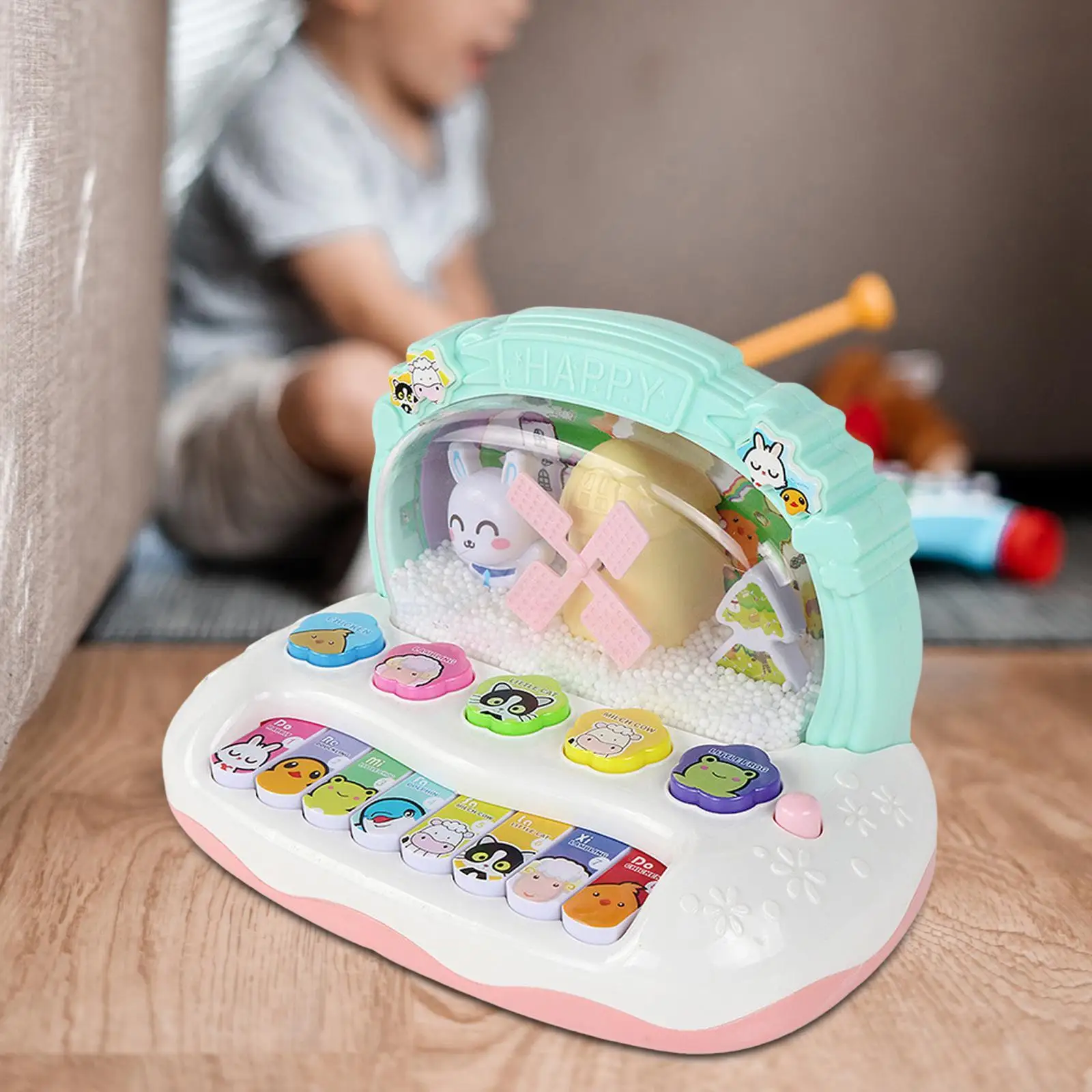 Music Piano Toys Early Educational Portable Piano Plays Music Entertainment for Baby Kids Boys Girls Party Favors Ages 2+