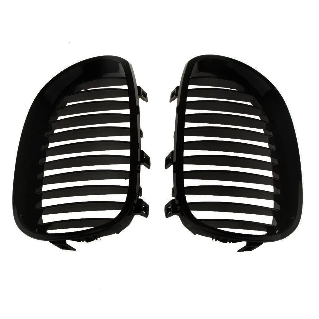 1 Pair Black Kidney Front Grille Car Grille For  E60 /E61 /