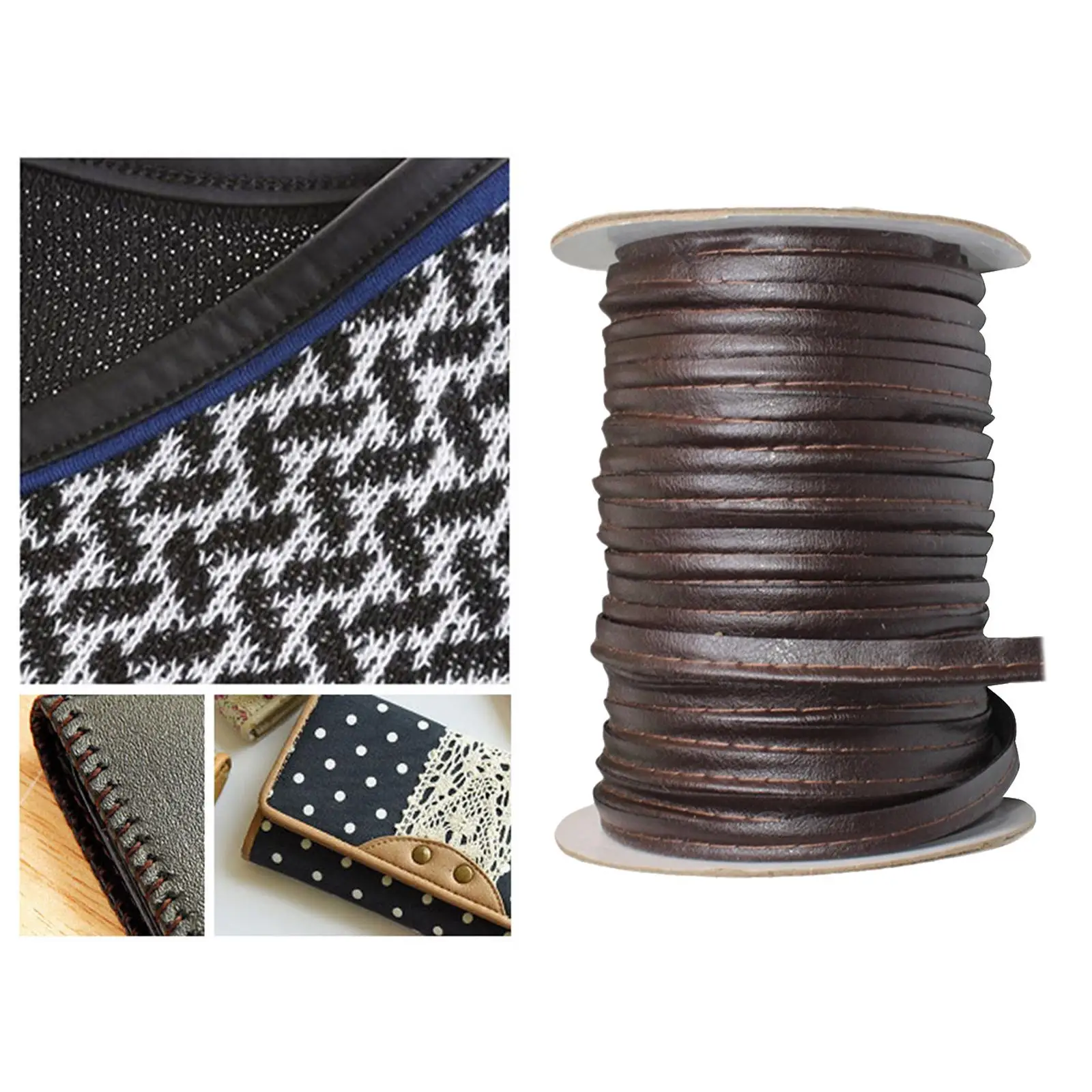 Bias Tapes Single Fold Leather Bias Binding Tapes DIY Craft Apparel Sewing Fabric 50yards/lot