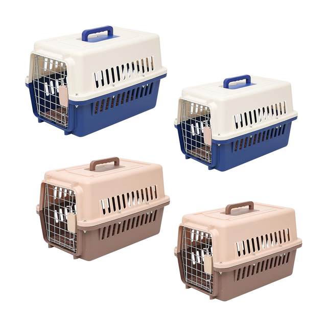 Pet Transporter Travel Carrier Box Cat Dog Puppy Animal Plastic Transport  Cage