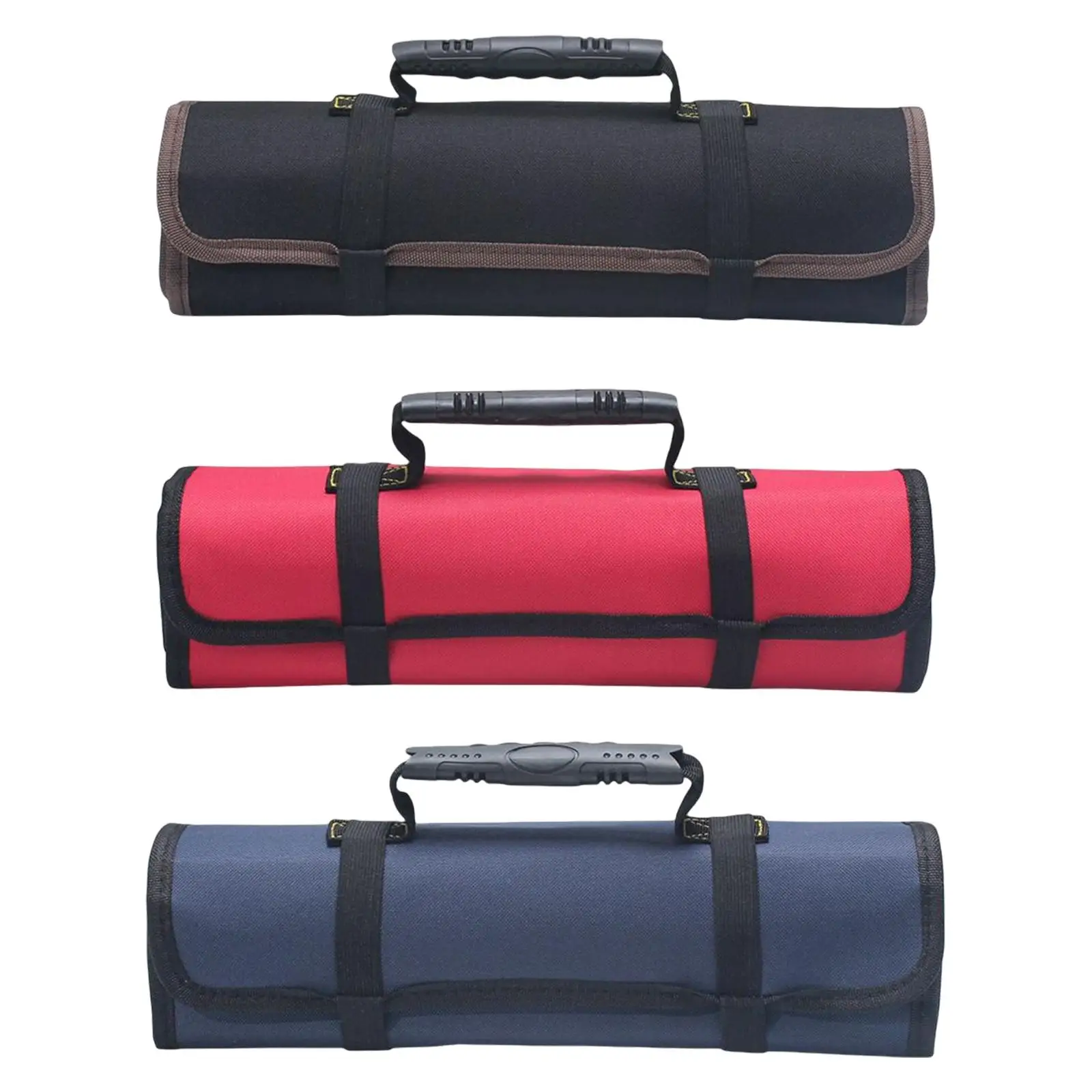 Multipurpose Roll up Tool Bags Wrap Roll Organizer Canvas Carry Bag Case Folding Portable Wrench Pouch for Spanner Motorcycle