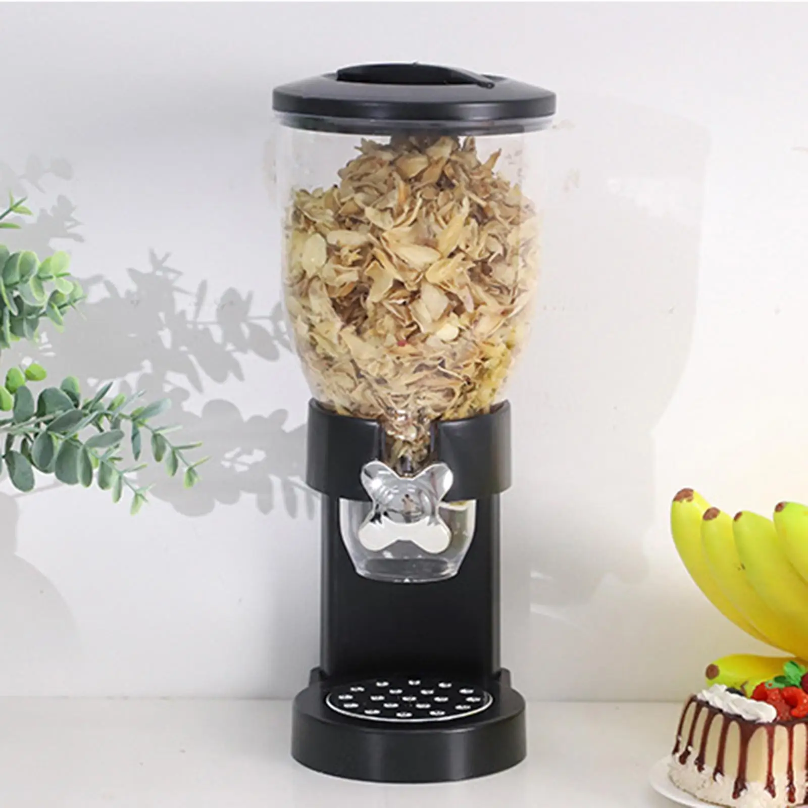 Cereal Dispenser Tight Storage Bottles Dry Food Dispenser Machine Food Dispensers for Office Breakroom Home Oatmeal Coffee Beans